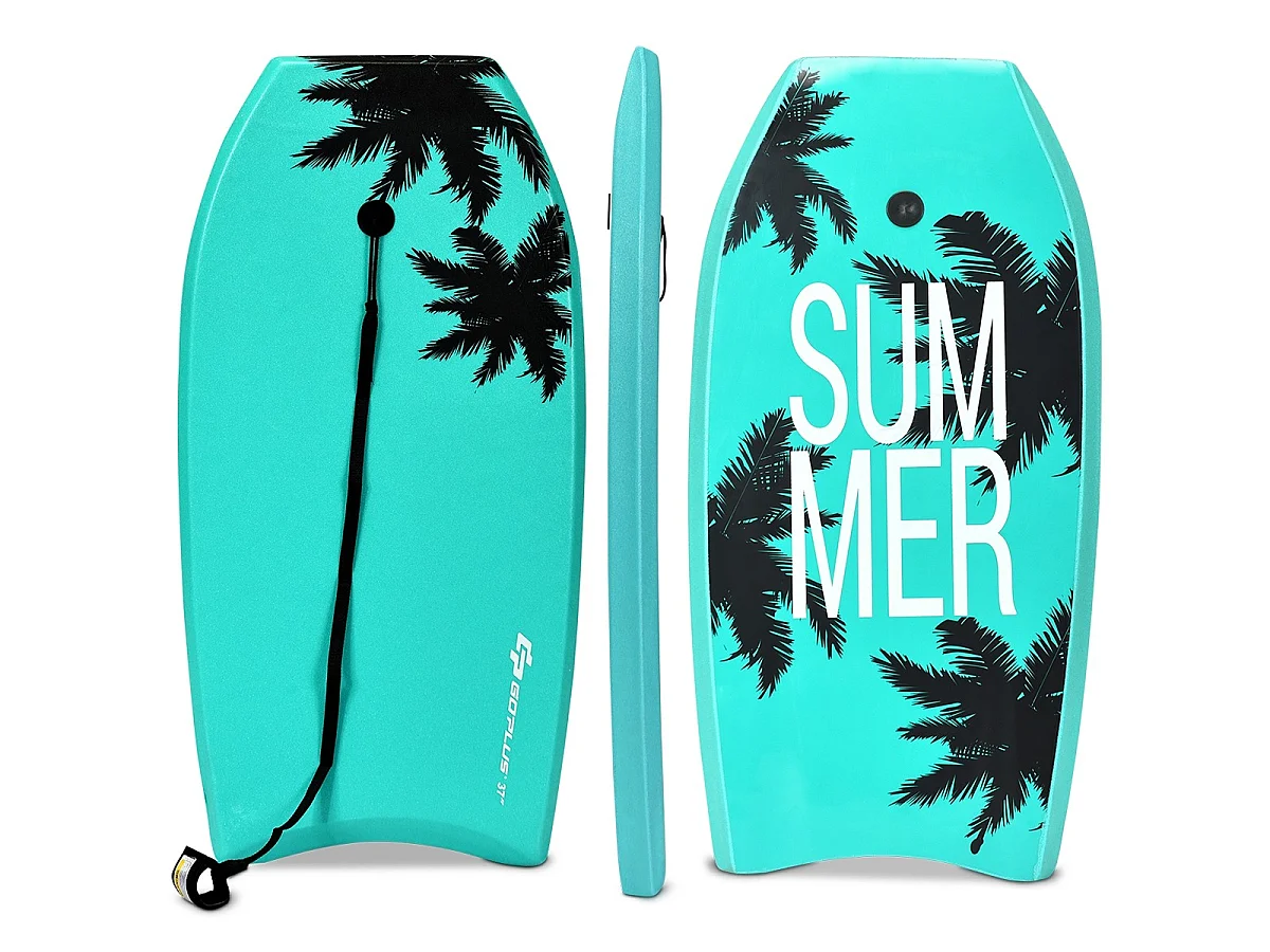 Bodyboard-Paddle-Board mit Sicherheitsgurt, 94 x 47 x 5,5 cm