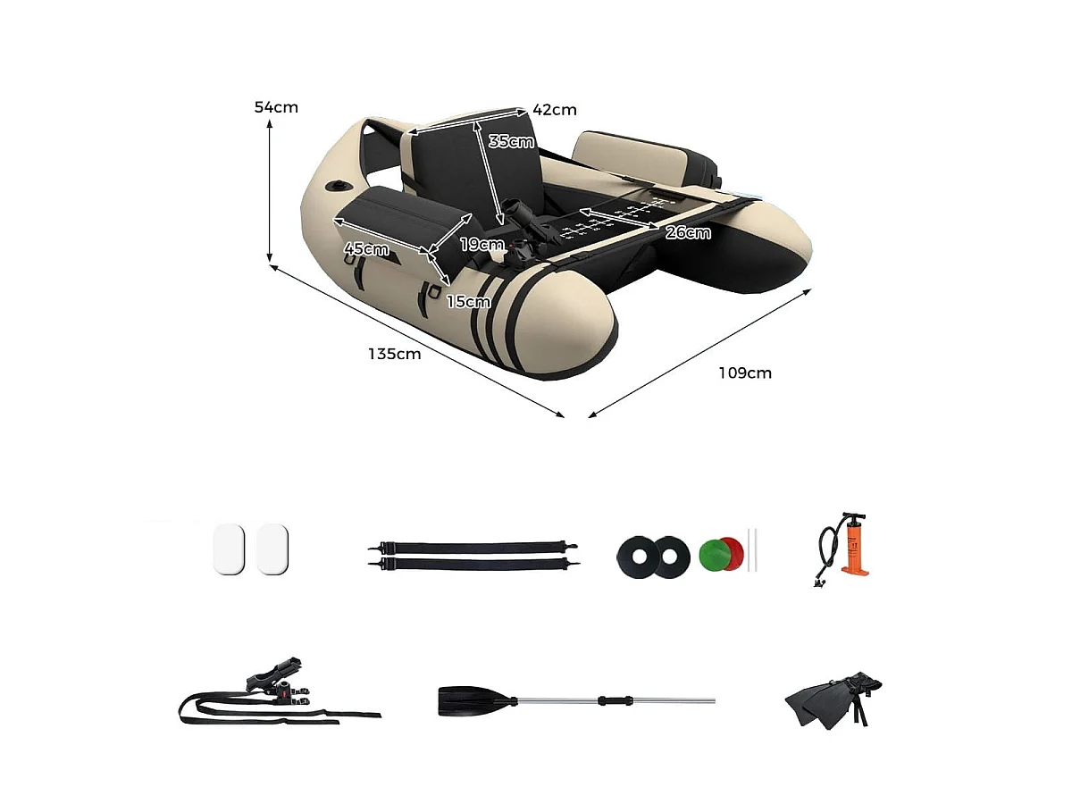 Belly Boat – Angel-Schwimmplattform – Angelponton