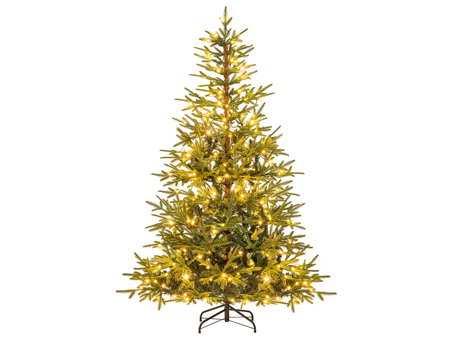 Albero di Natale artificiale con luci a LED, 180 cm
