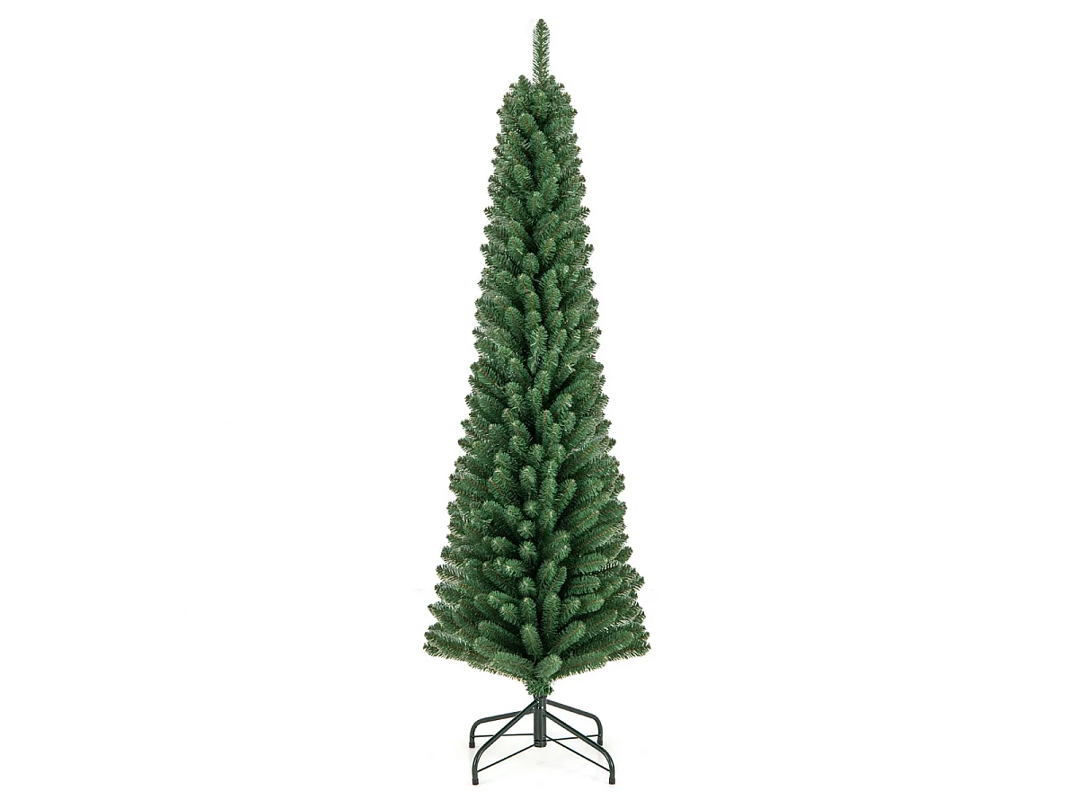 Albero di Natale artificiale a forma di matita, 180 cm