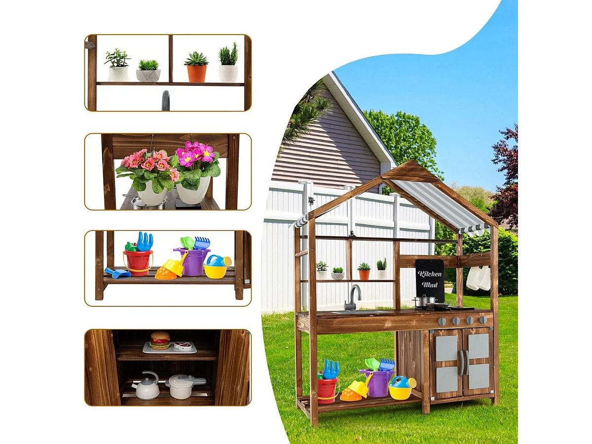 Cucina da giardino giocattolo per bambini