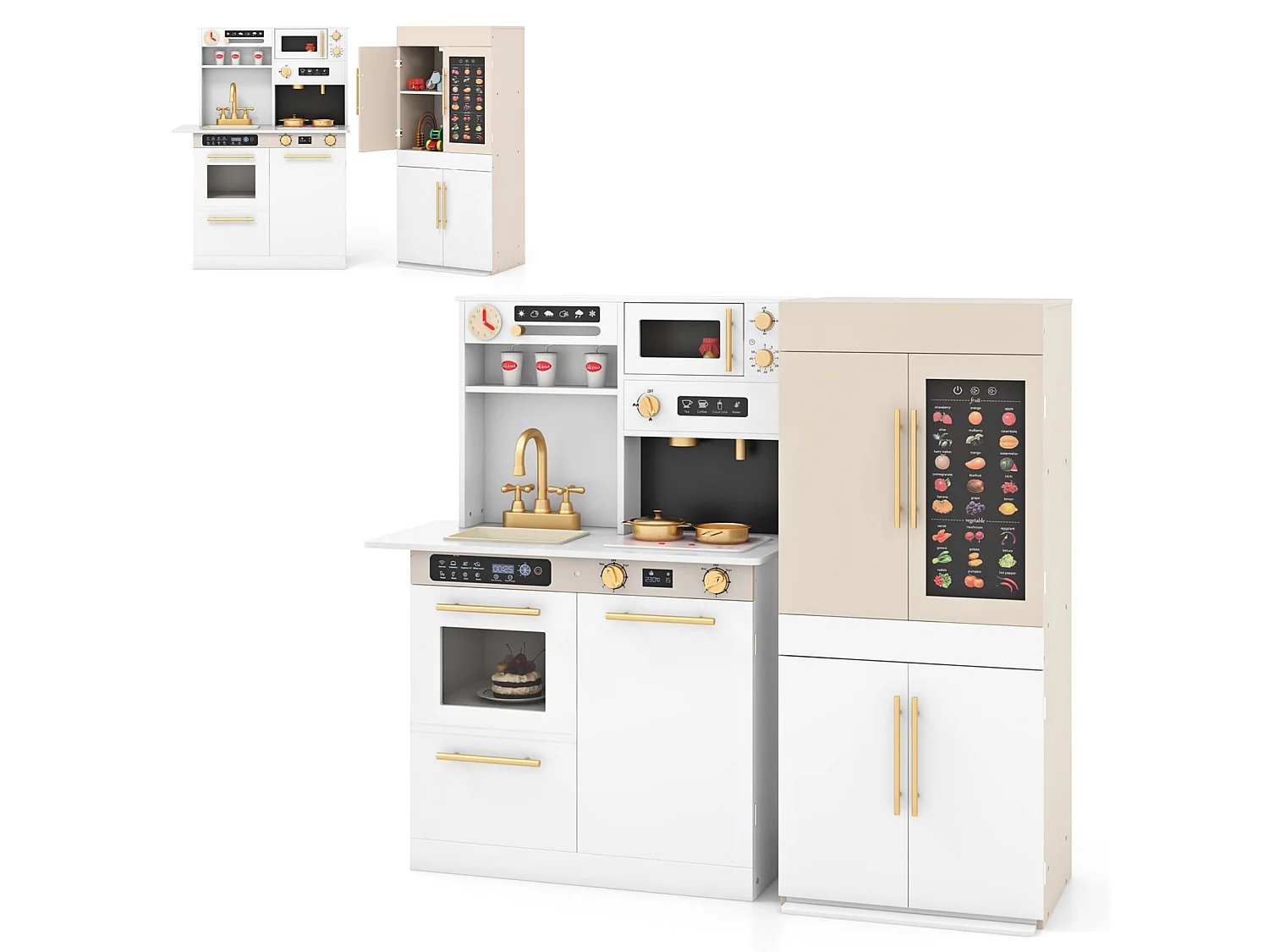 Cucina giocattolo per bambini in 2 pezzi