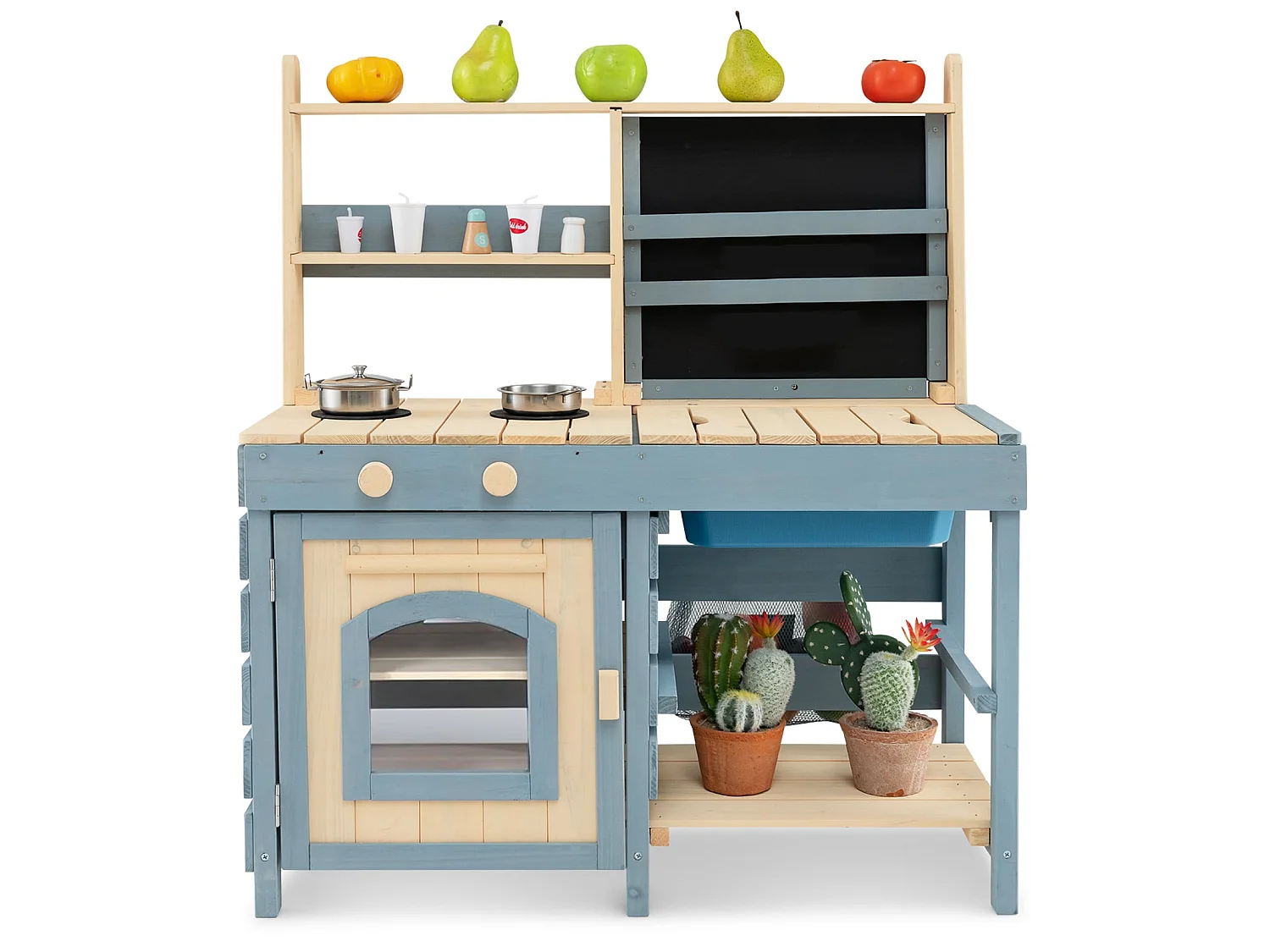 Cucina-negozio in legno per bambini Cucina da giardino per bambini