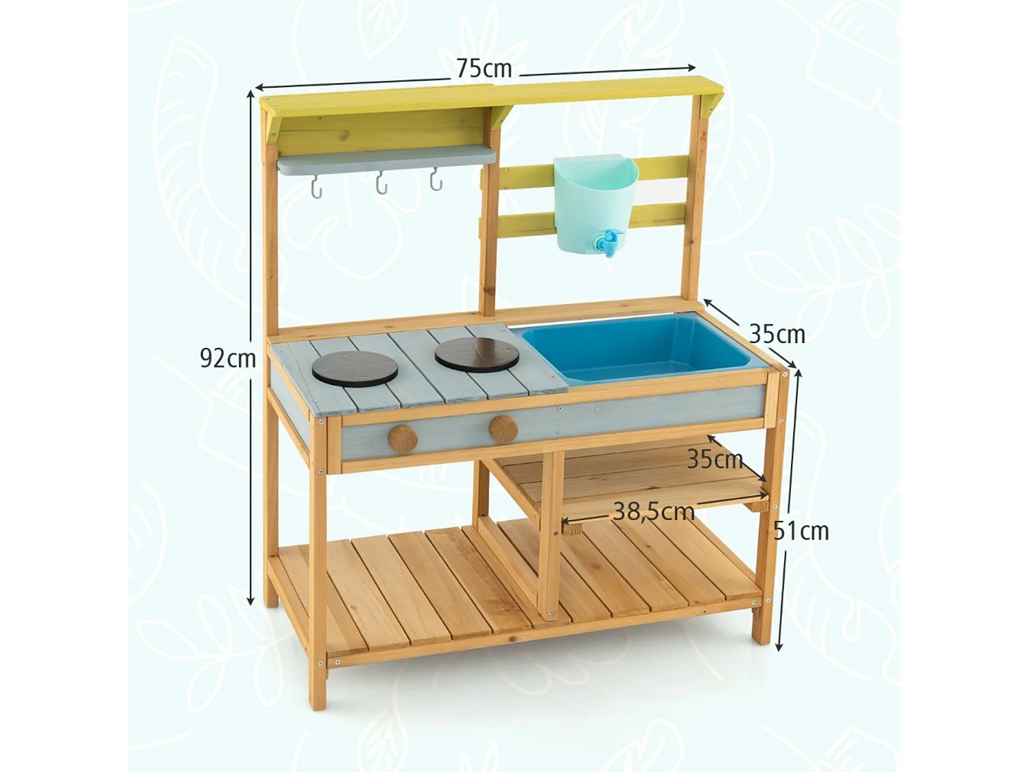 Cucina giocattolo in legno per bambini