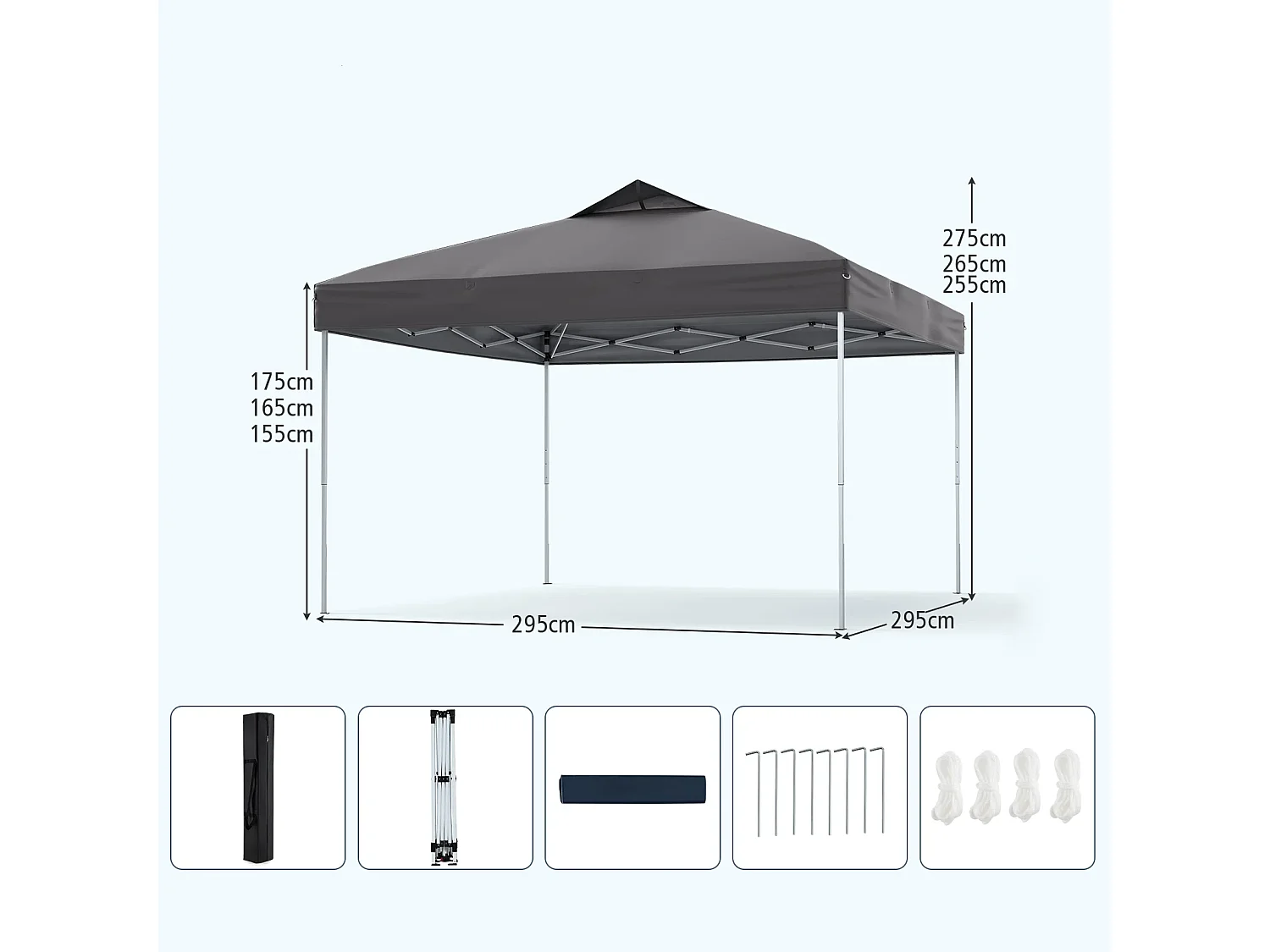 Tente de jardin pliable Tente pavillon pour réceptions