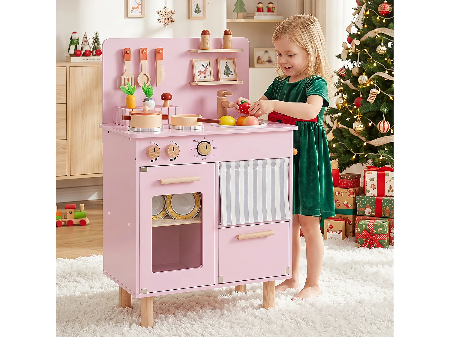 Holzküche für Kinder mit Zubehör – Kinderküche