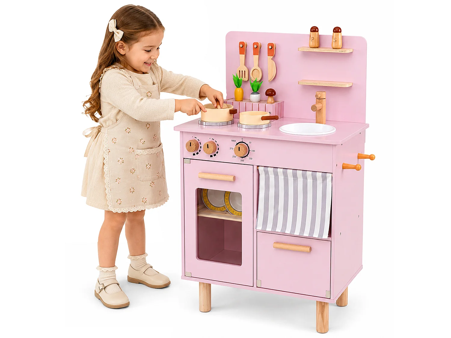 Holzküche für Kinder mit Zubehör – Kinderküche