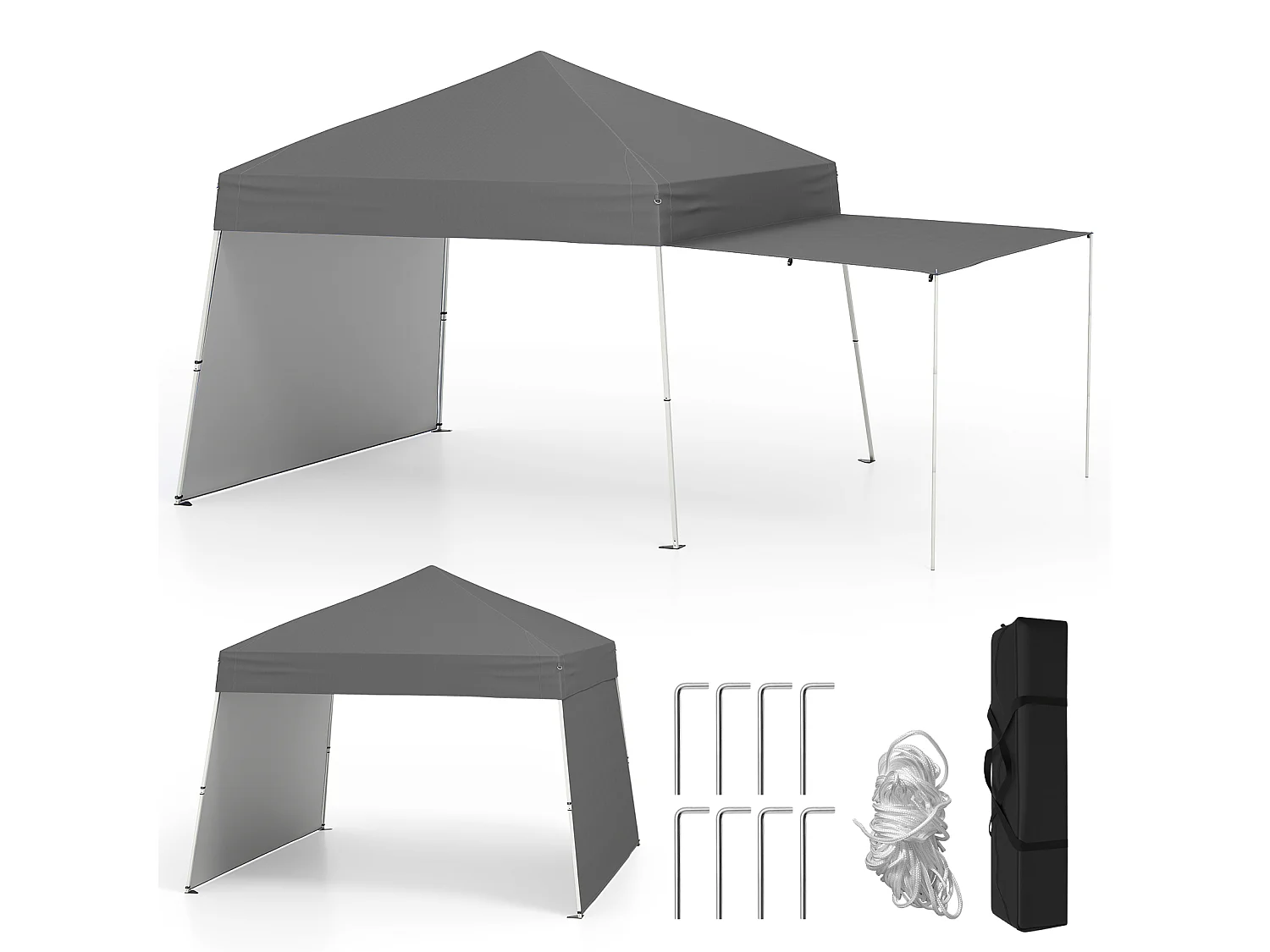 Padiglione da giardino con pareti pieghevoli Tenda da giardino Tenda per eventi