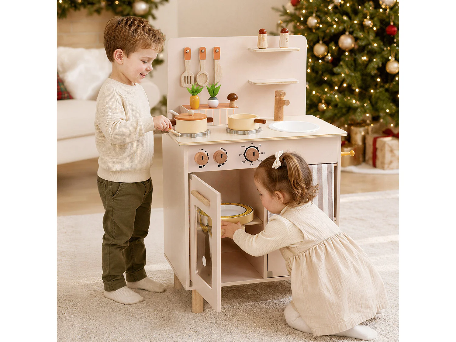 Cuisine en bois pour enfants avec accessoires Cuisine pour enfants