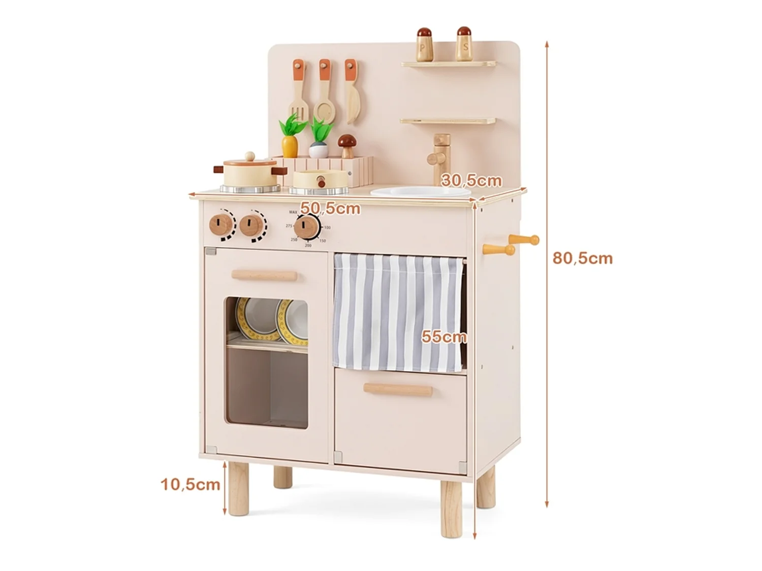 Cuisine en bois pour enfants avec accessoires Cuisine pour enfants