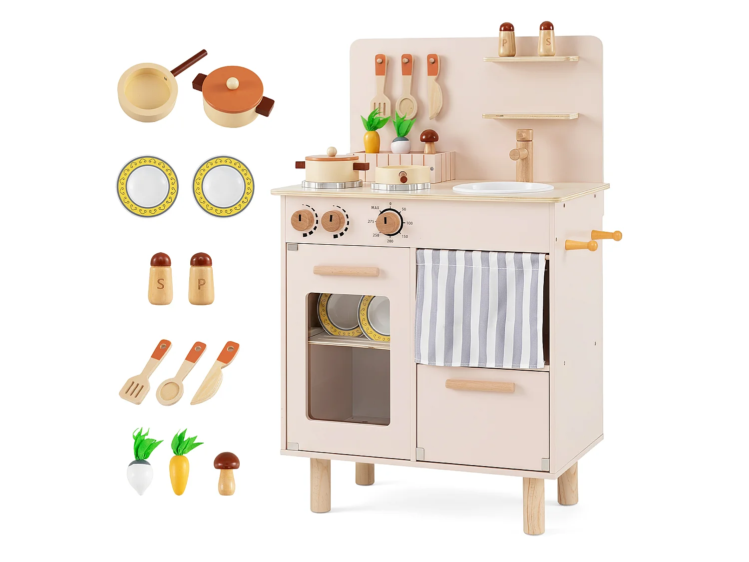 Cuisine en bois pour enfants avec accessoires Cuisine pour enfants