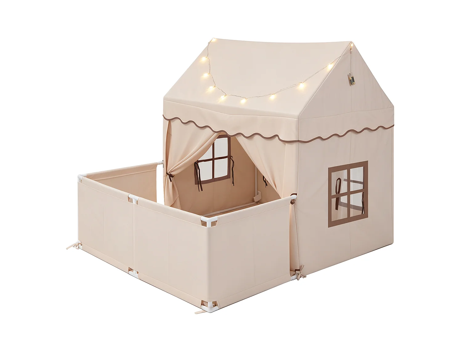 Kinderzelt in Form eines Spielhauses – Kinderhaus mit Terrasse