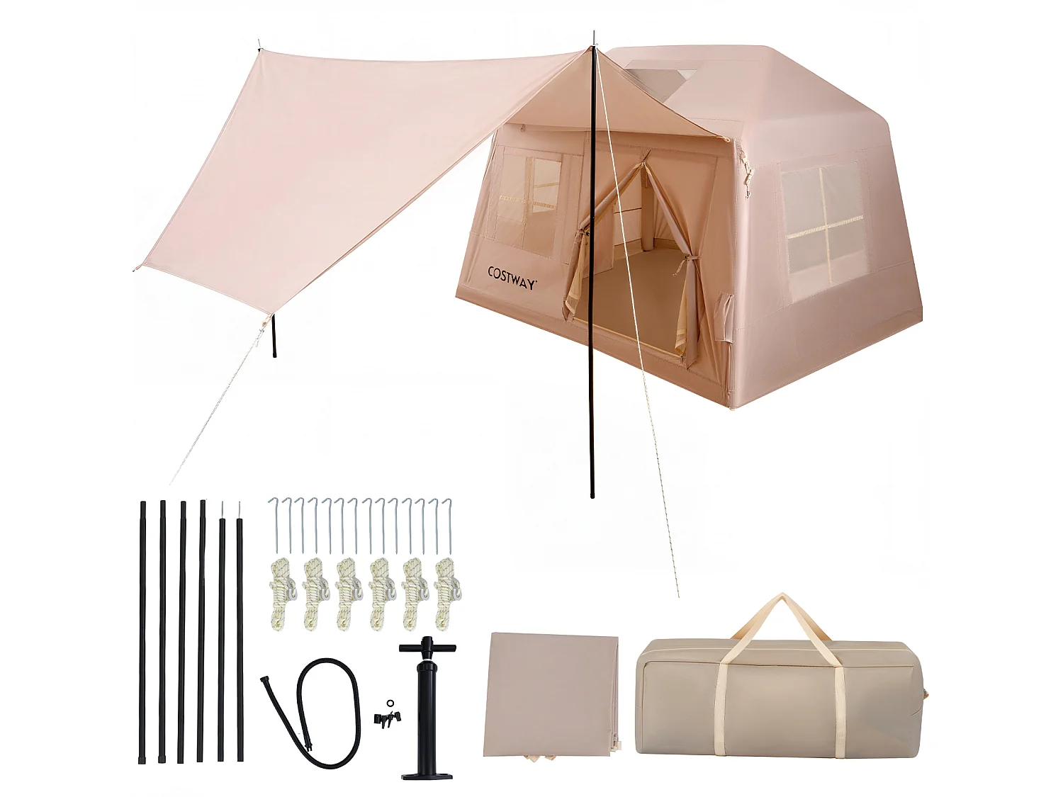 Tenda da campeggio gonfiabile con zanzariera Tenda gonfiabile