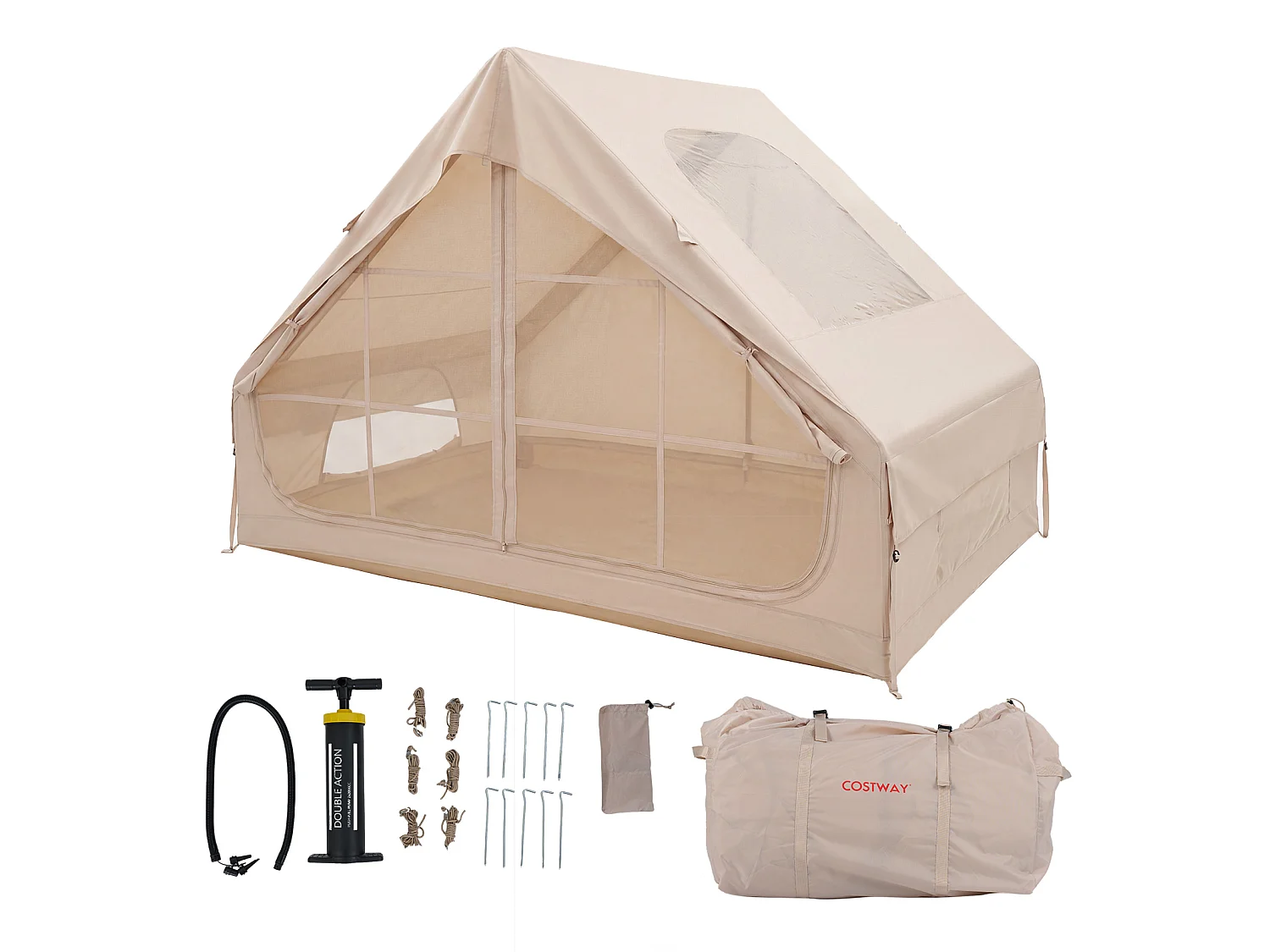 Tenda da campeggio gonfiabile per 4 persone