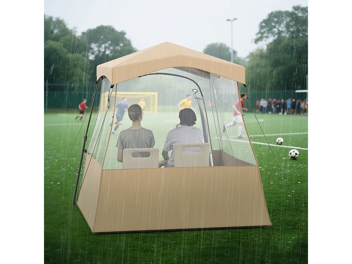 Tente de camping pop-up transparente, 183 x 135 x 175 cm