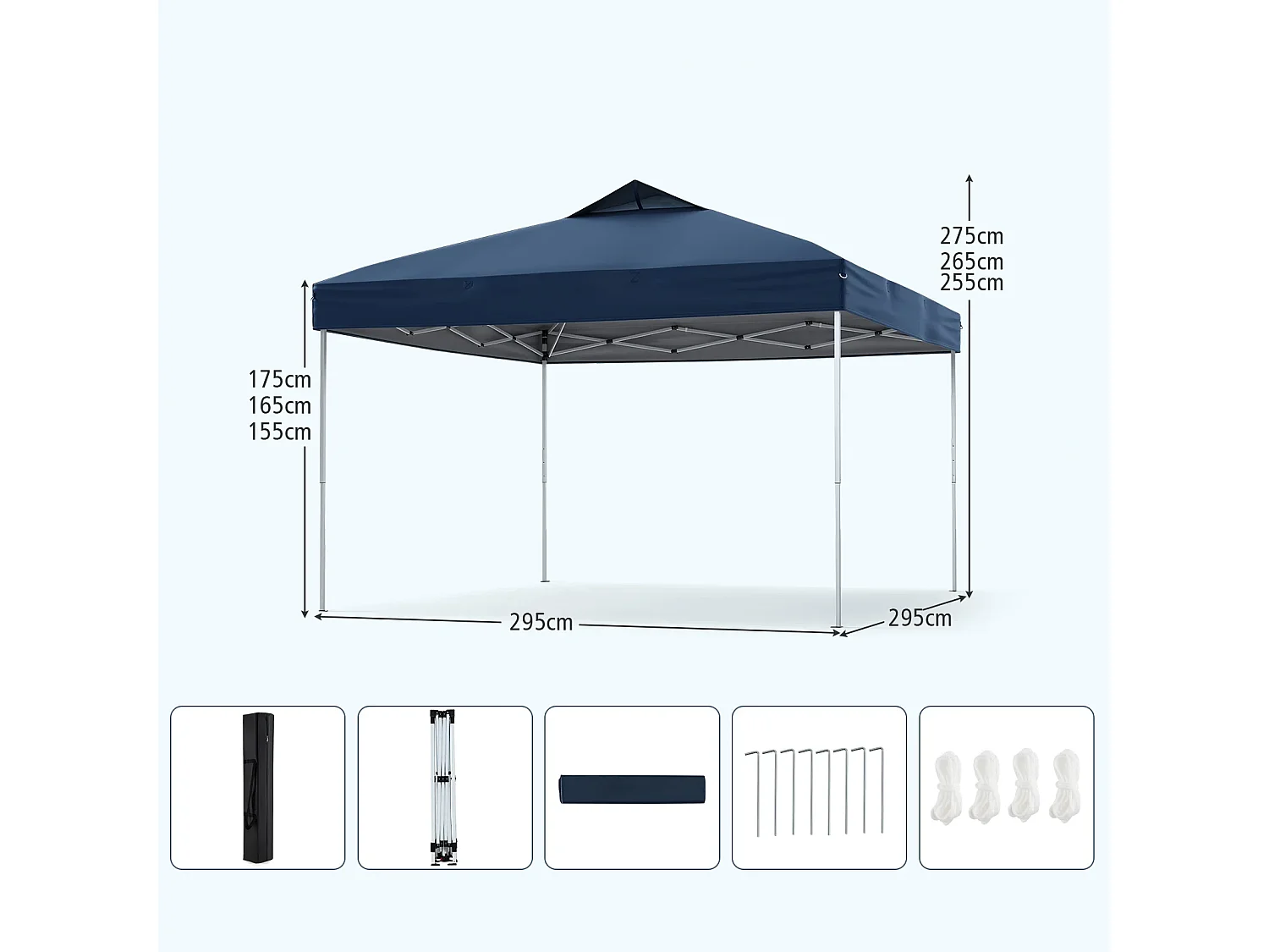Tenda da giardino pieghevole Tenda a padiglione per eventi