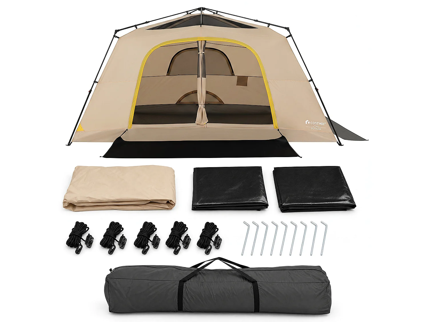 Tenda da campeggio per 10 persone Tenda da campeggio 399 x 267 x 201 cm