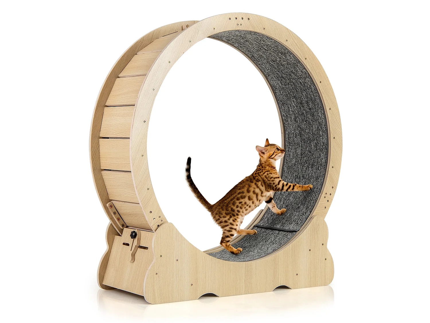 Holzlaufbahn für Katzen Kratzbaum für Katzen
