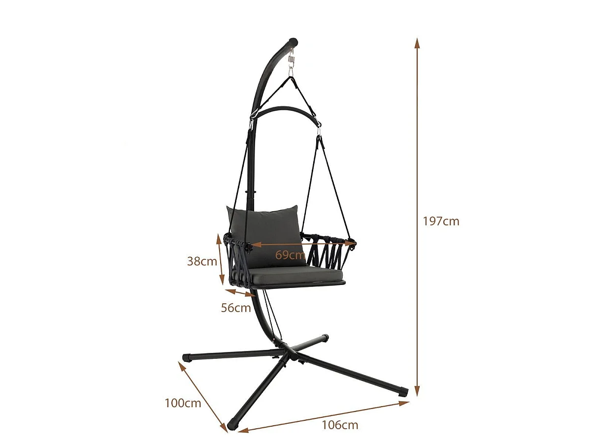 Fauteuil suspendu avec structure Fauteuil suspendu