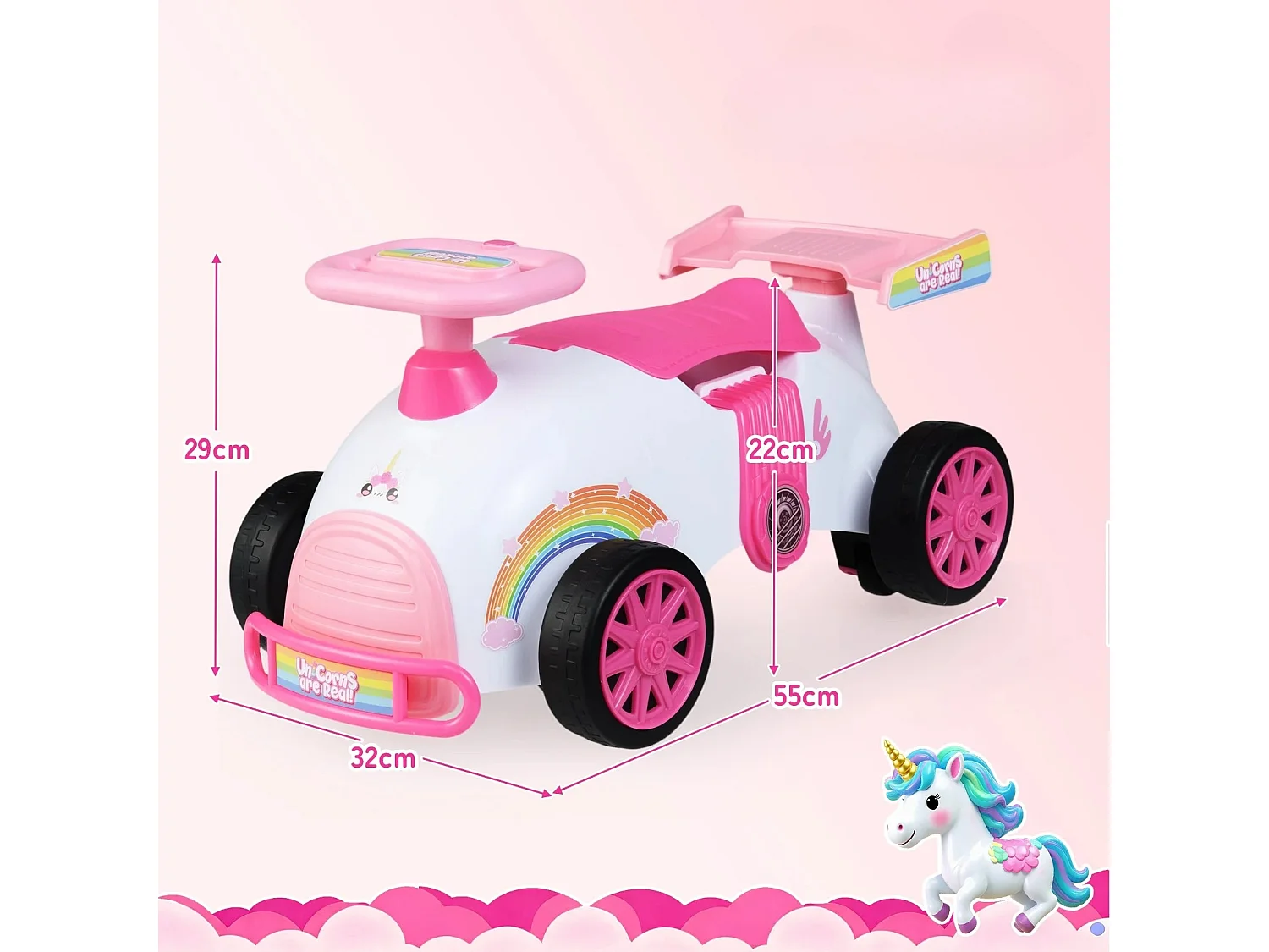 Vélo d'enfant avec musique et compartiment de rangement