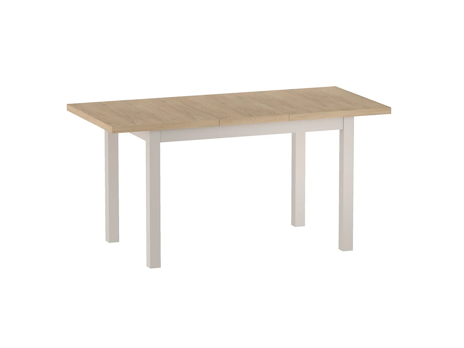 Impact Furniture Ramen Plus Mini Extendable Dining Table 100-140cm Cashmere Beige and Light Oak Effect