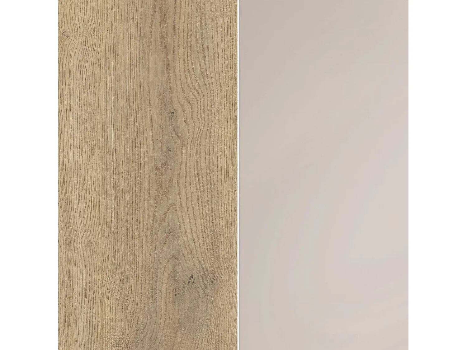 Impact Furniture Ramen Plus Mini Extendable Dining Table 100-140cm Cashmere Beige and Light Oak Effect