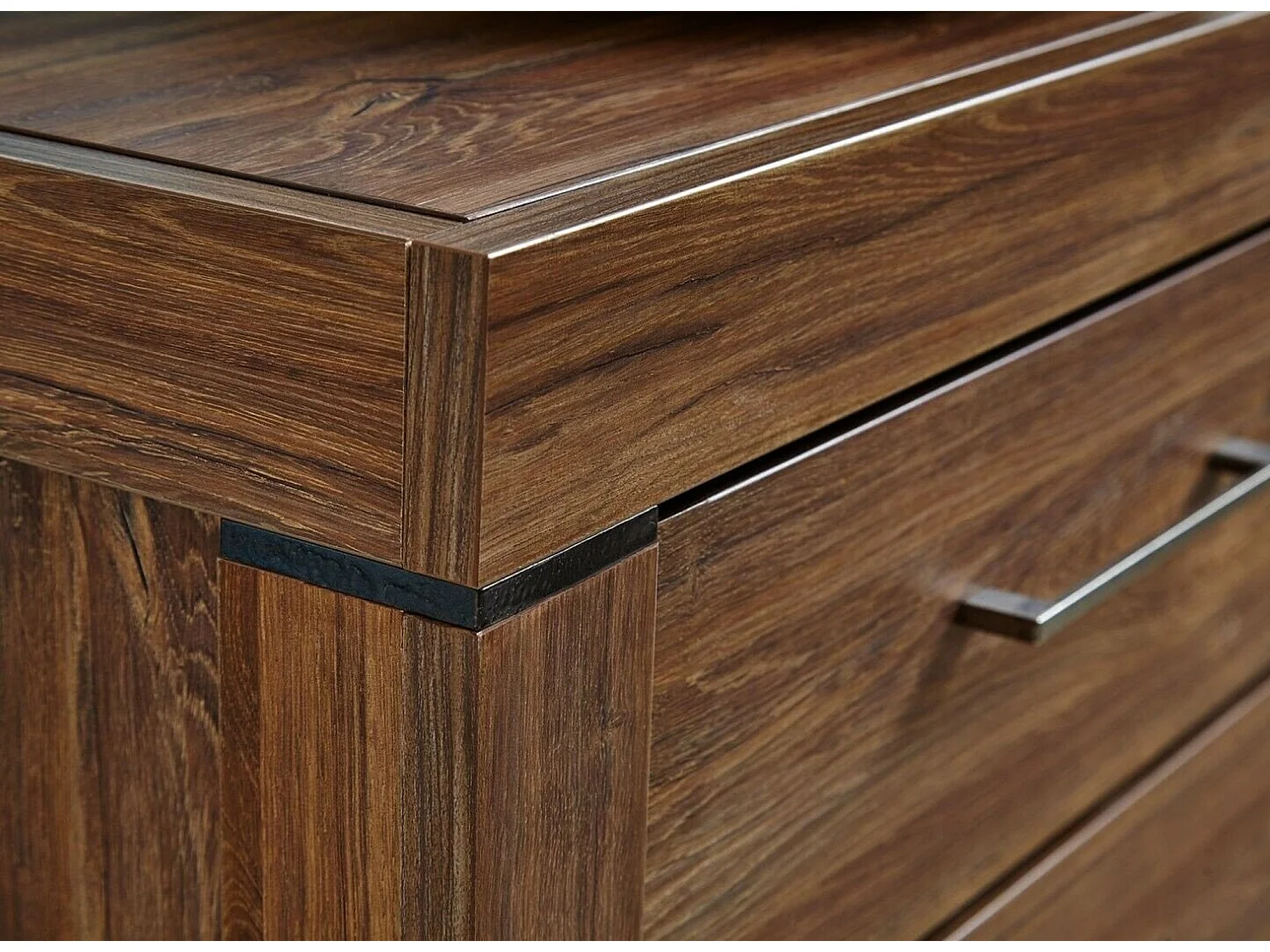 Gent 200 cm Oak Effect Wide TV Unit with LED Lighting, 3 Soft-Close Drawers & Open Shelves Fits 55–75 inch TVs