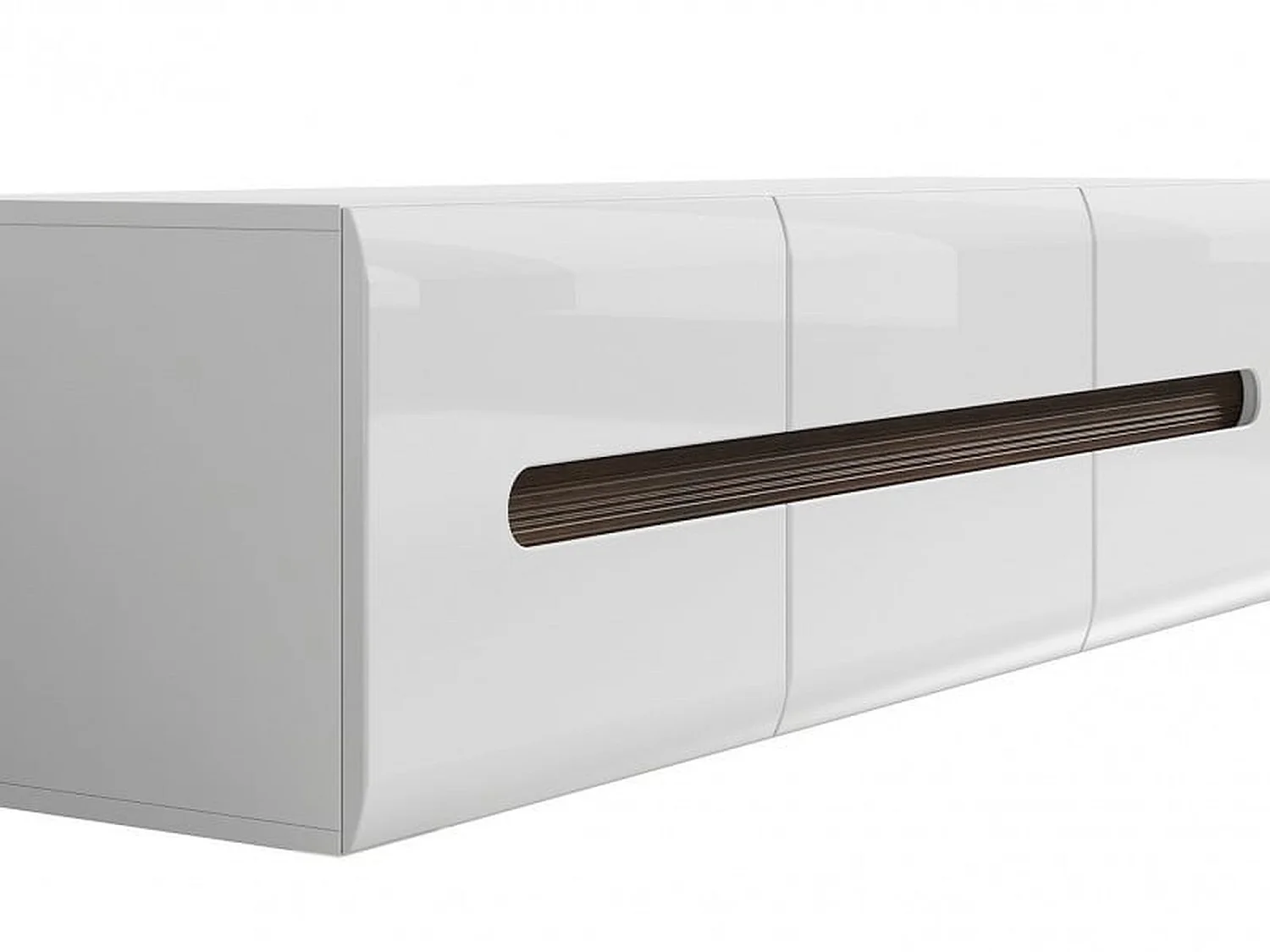 Azteca 150cm White Gloss TV Stand with Soft-Close Drawers and Doors, Fits up to 60in TV