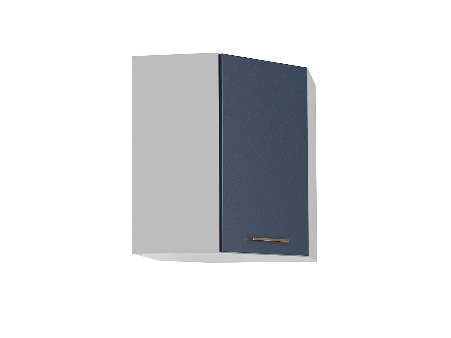 Kitchen Corner Cabinet Wall Unit 600mm Complete Cupboard Dark Navy Blue L Shaped Nora