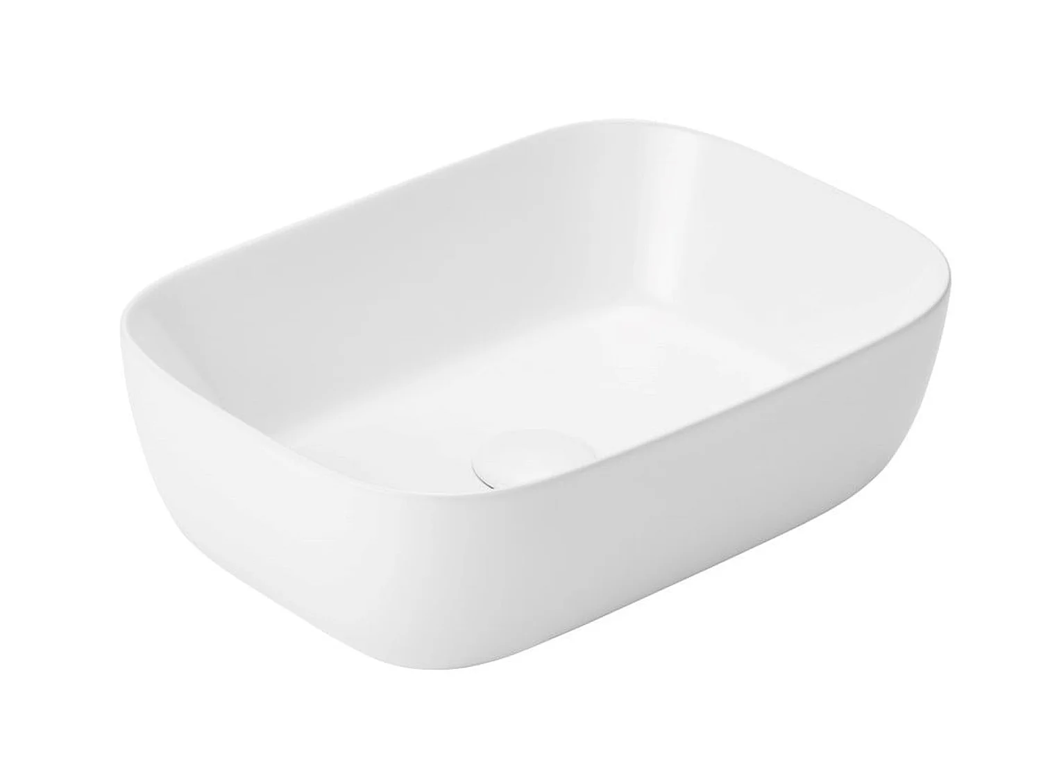 Bathroom Countertop Basin Oval Sit On Sink White Ceramic 455mm 45.5cm Modern Hapi