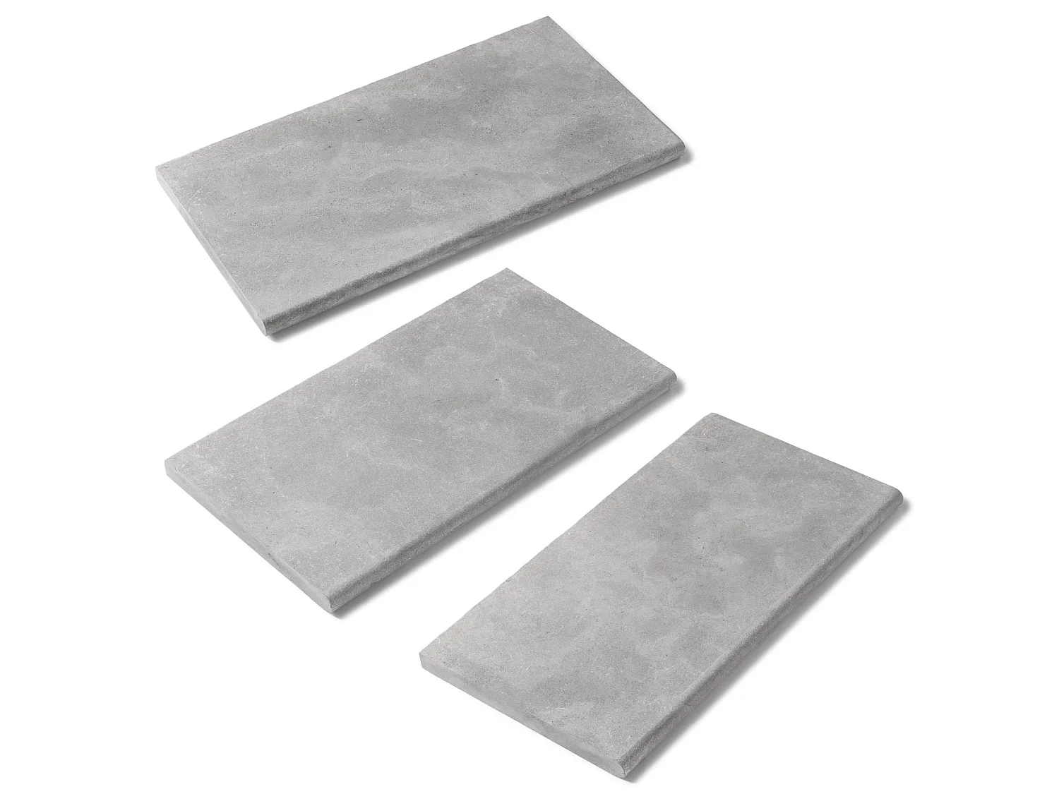Margelle de piscine Pierre de l'Atlas Gris 61x33x3 cm Bord 1/2 Rond (à l'unité) - RO'MA NATURE