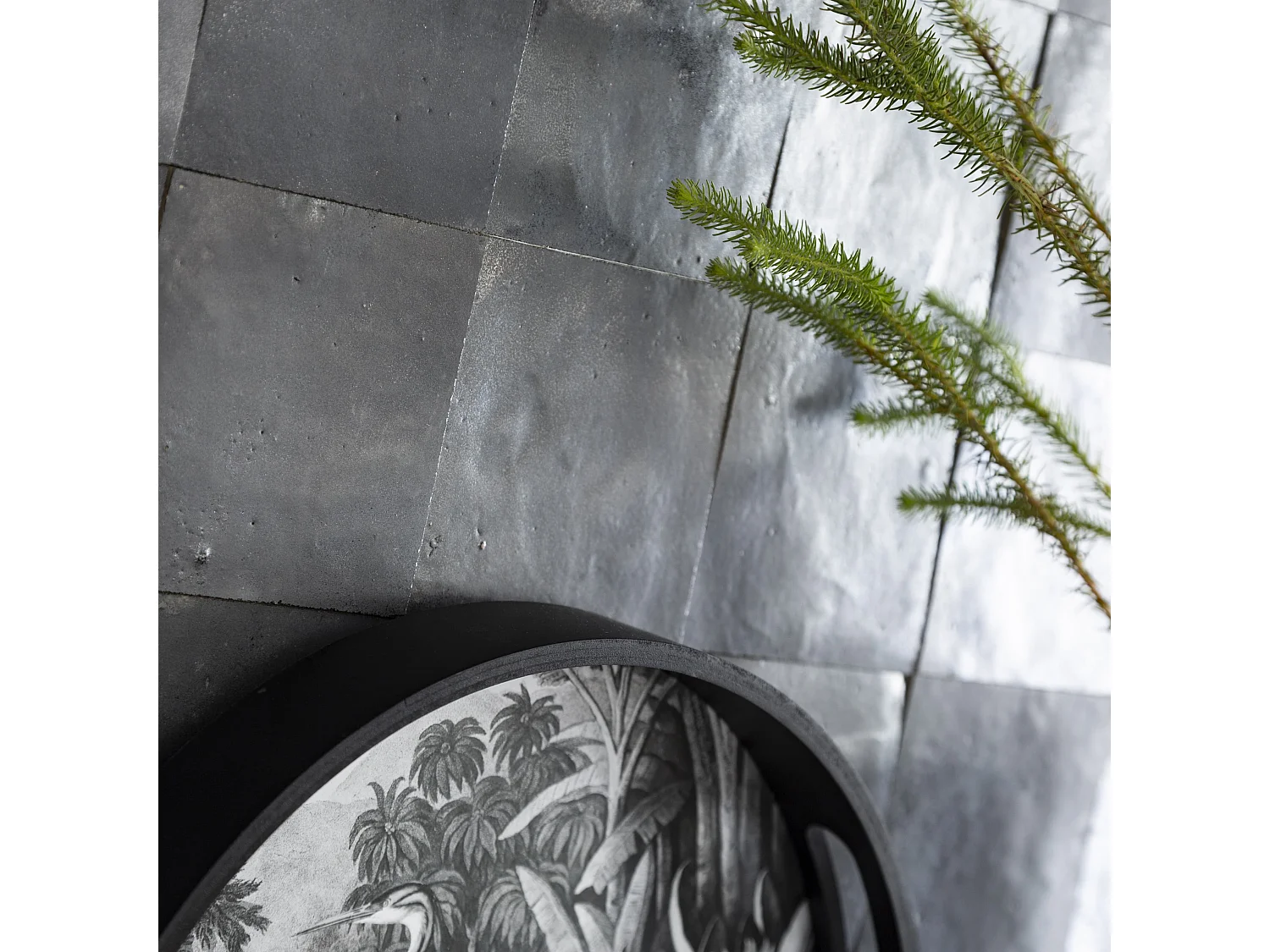 Carrelage Zellige Marocain Noir Carbone 10x10 cm (vendu par 1 m²) - RO'MA NATURE