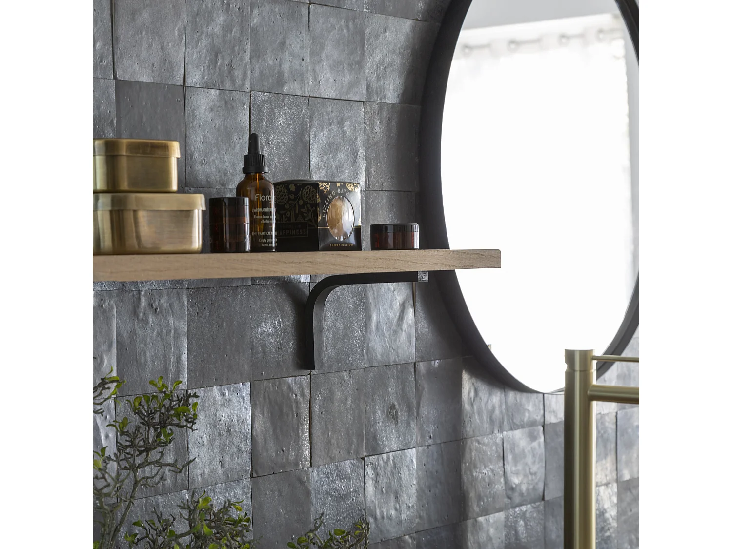 Carrelage Zellige Marocain Noir Carbone 10x10 cm (vendu par 1 m²) - RO'MA NATURE