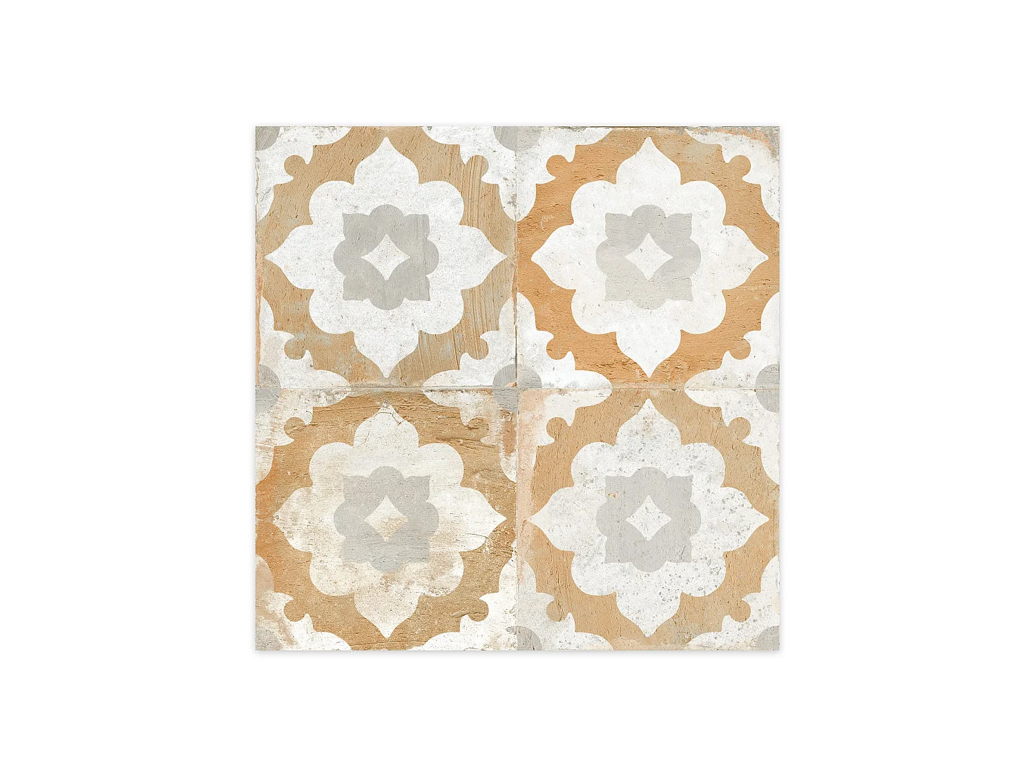 Carrelage Vintage effet Carreau ciment Jaune Ravenna 45x45x0,95 cm Rosaria - Sol et mur intérieur (vendu par carton de 1 m²) - RO'MA CARRELAGE