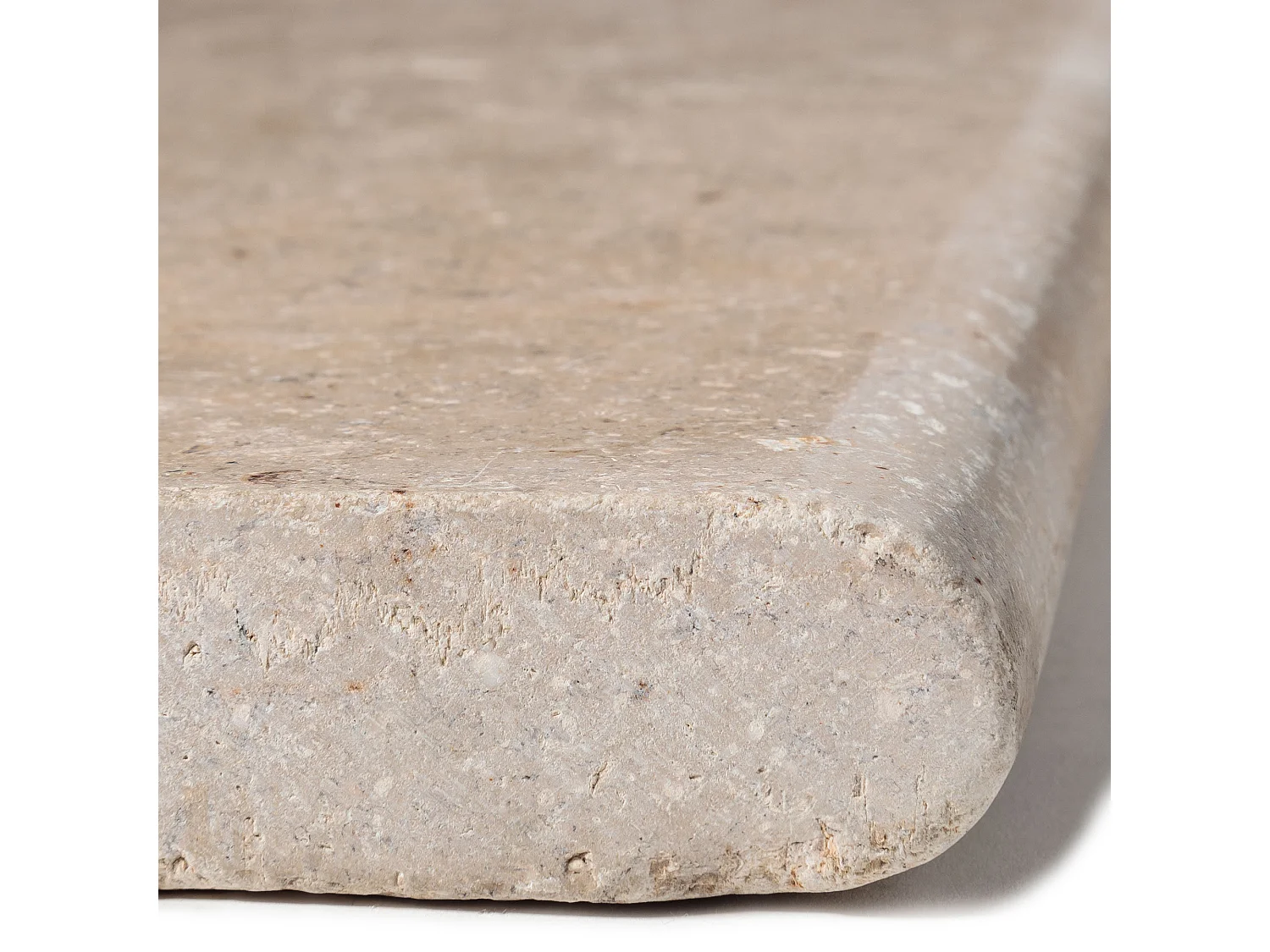Margelle de piscine Pierre d'Egypte Beige 60x30x3 cm Bord 1/2 Rond (à l'unité) - RO'MA NATURE