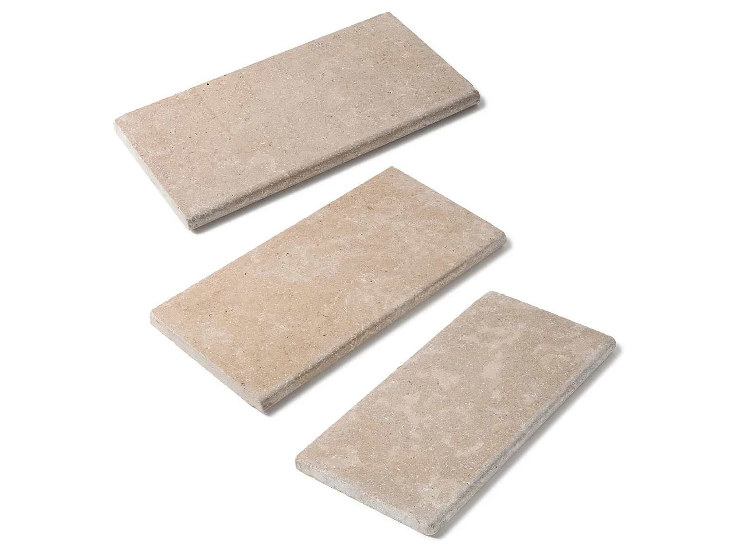 Margelle de piscine Pierre d'Egypte Beige 60x30x3 cm Bord 1/2 Rond (à l'unité) - RO'MA NATURE