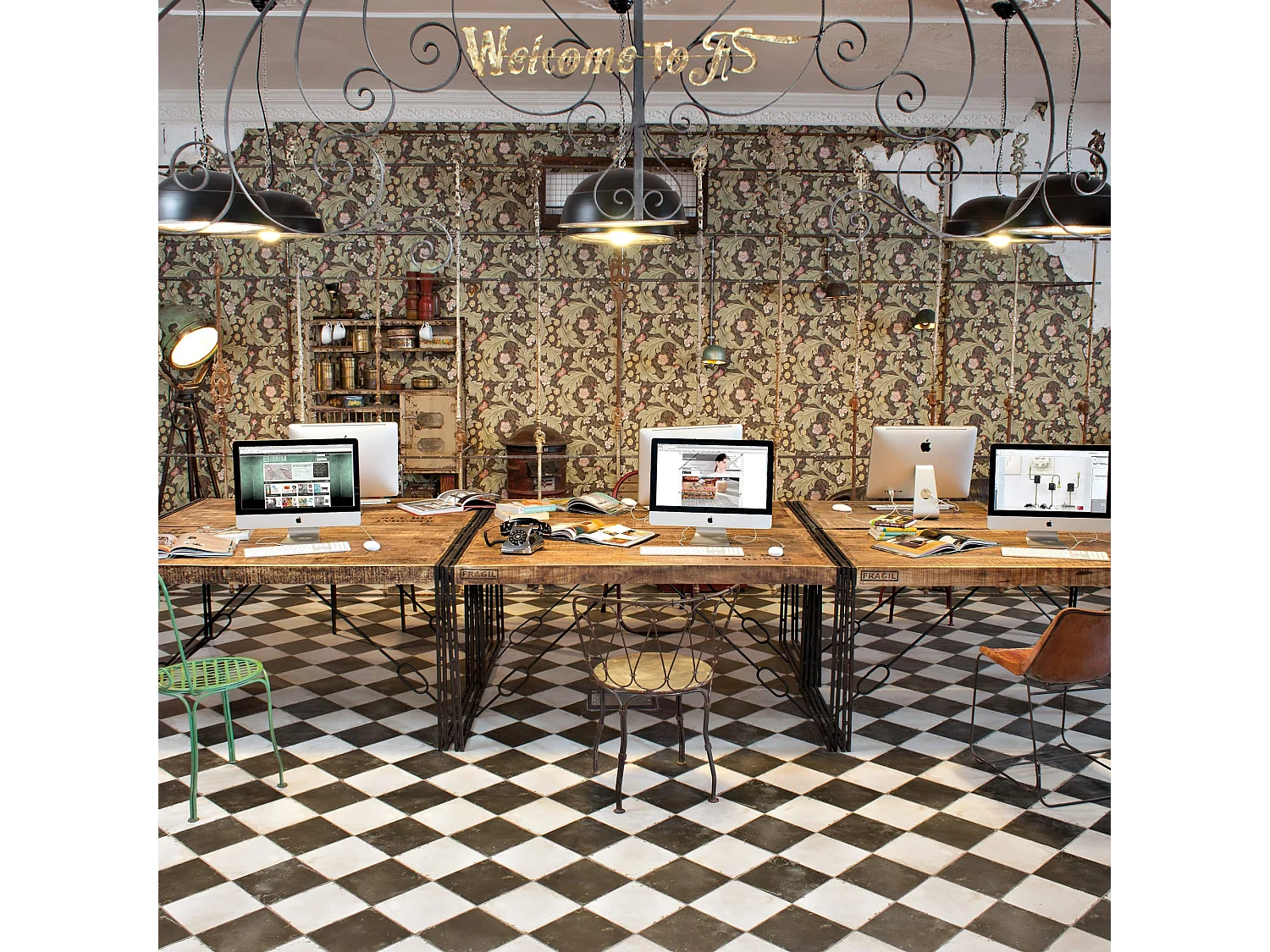 Carrelage Vintage effet Carreau ciment Noir Damier 45x45x0,95 cm Rovessa - Sol et mur intérieur (vendu par carton de 1 m²) - RO'MA CARRELAGE