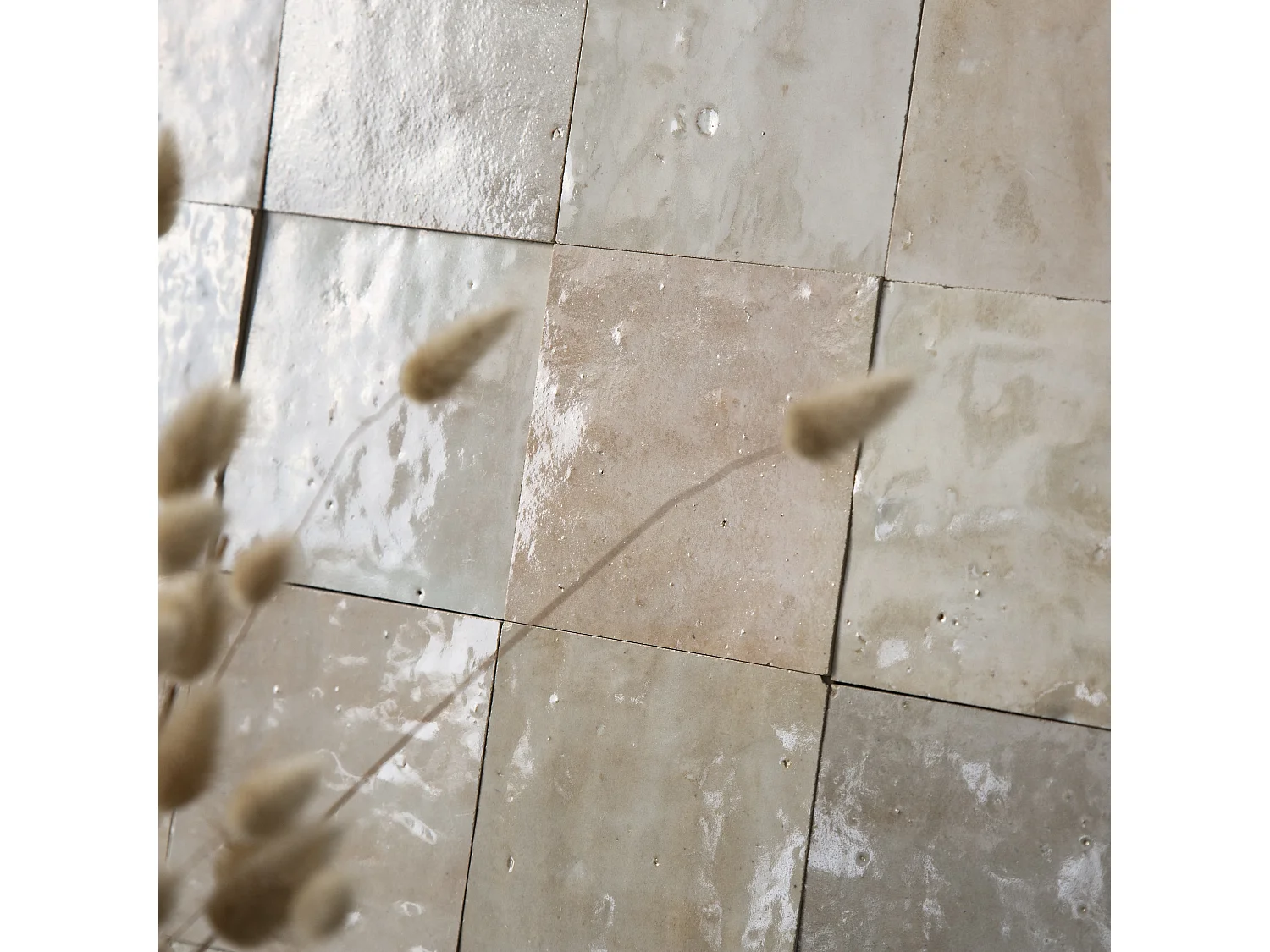 Carrelage Zellige Marocain Gris Beige 10x10 cm (vendu par 1 m²) - RO'MA NATURE