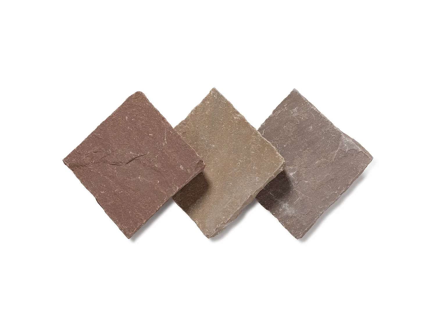 Pavé Grès Kandla Multicolore 14x14x2-2,5 cm (vendu au m² - 42 pavés/m²) - RO'MA NATURE