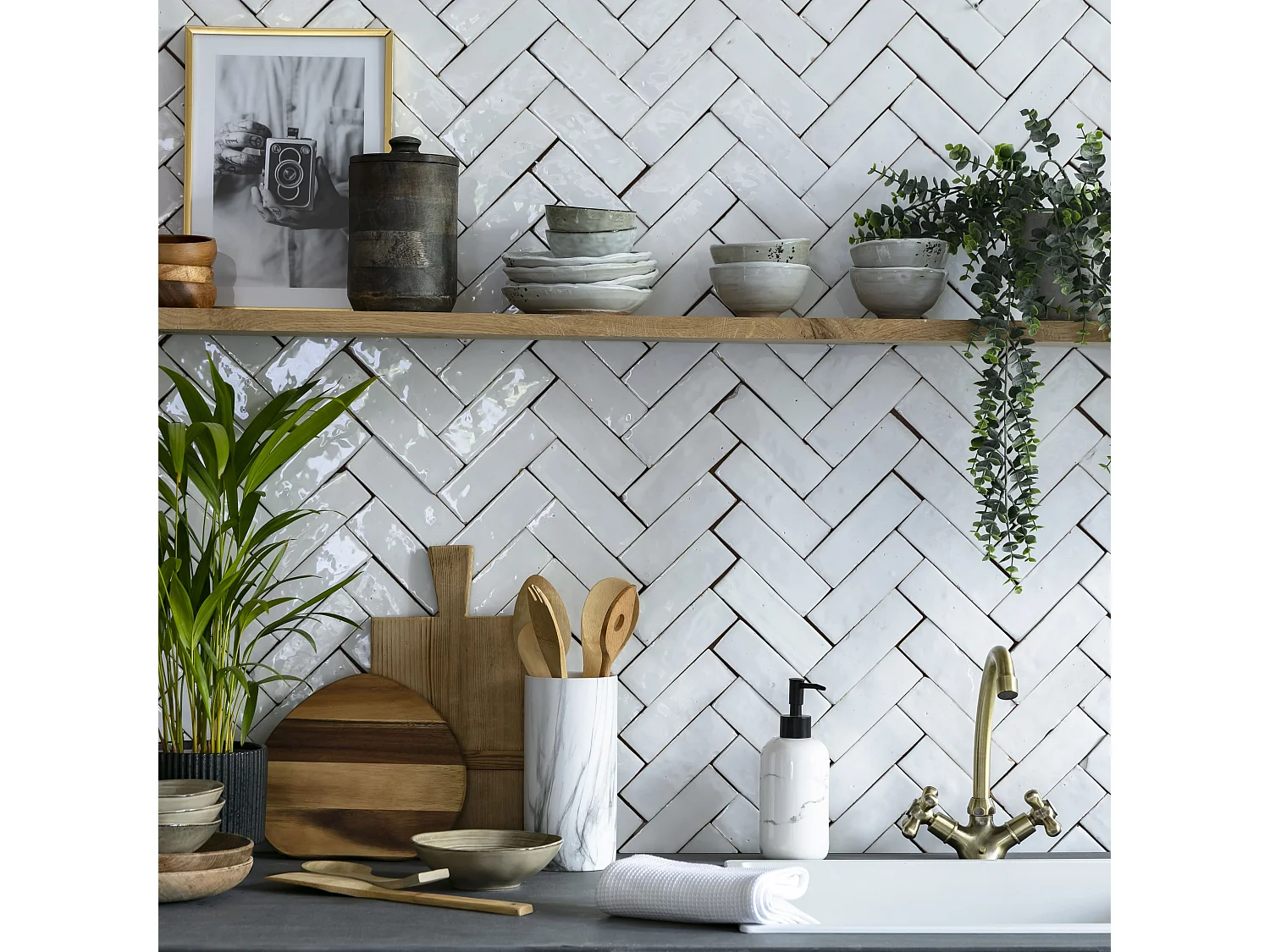 Carrelage Zellige Marocain Blanc Neige 5x15 cm (vendu par 1 m²) - RO'MA NATURE