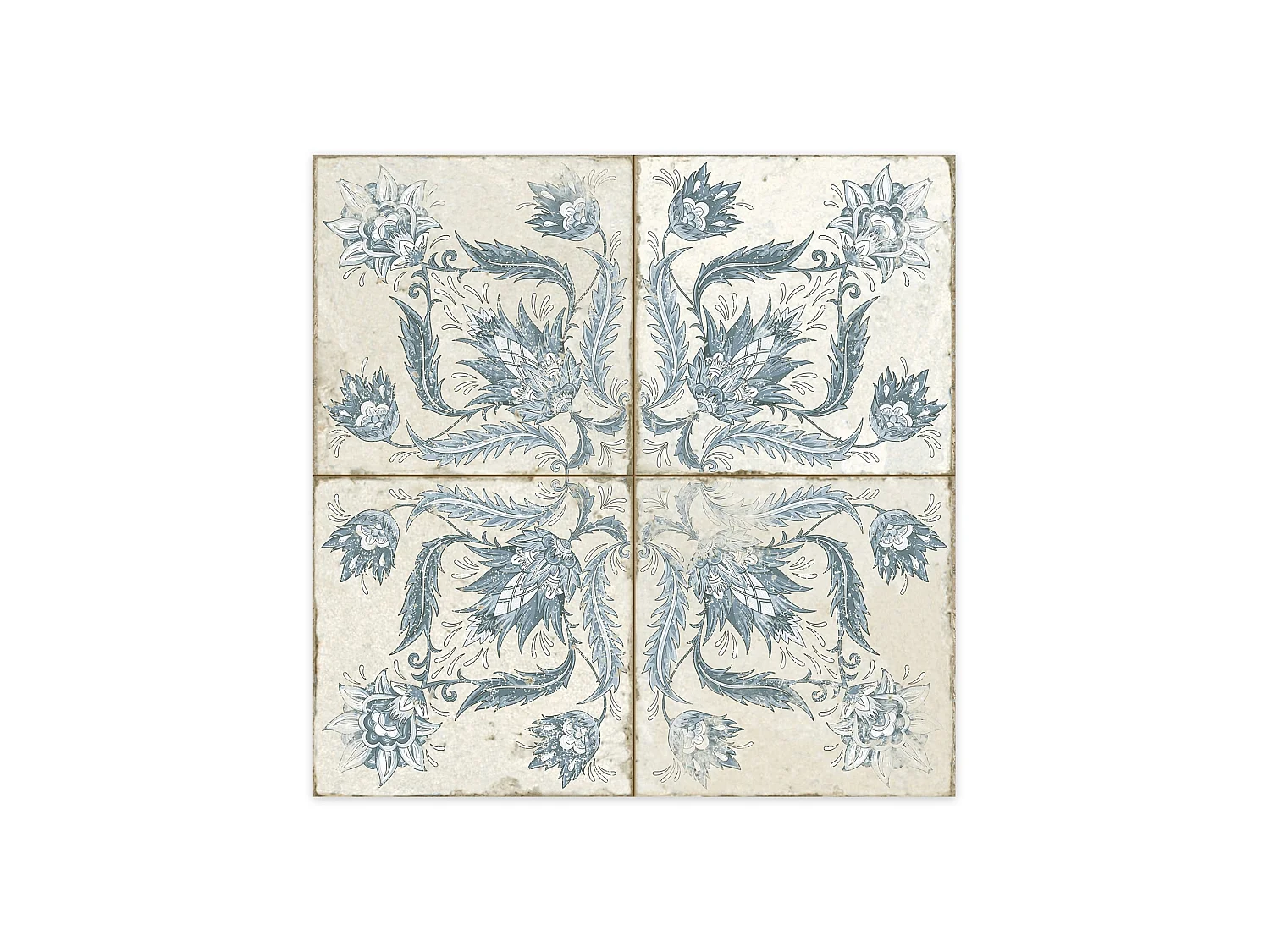 Carrelage Vintage Bleu Leptis 45x45x0,95 cm Camoria - Sol et mur intérieur (vendu par carton de 1 m²) - RO'MA CARRELAGE