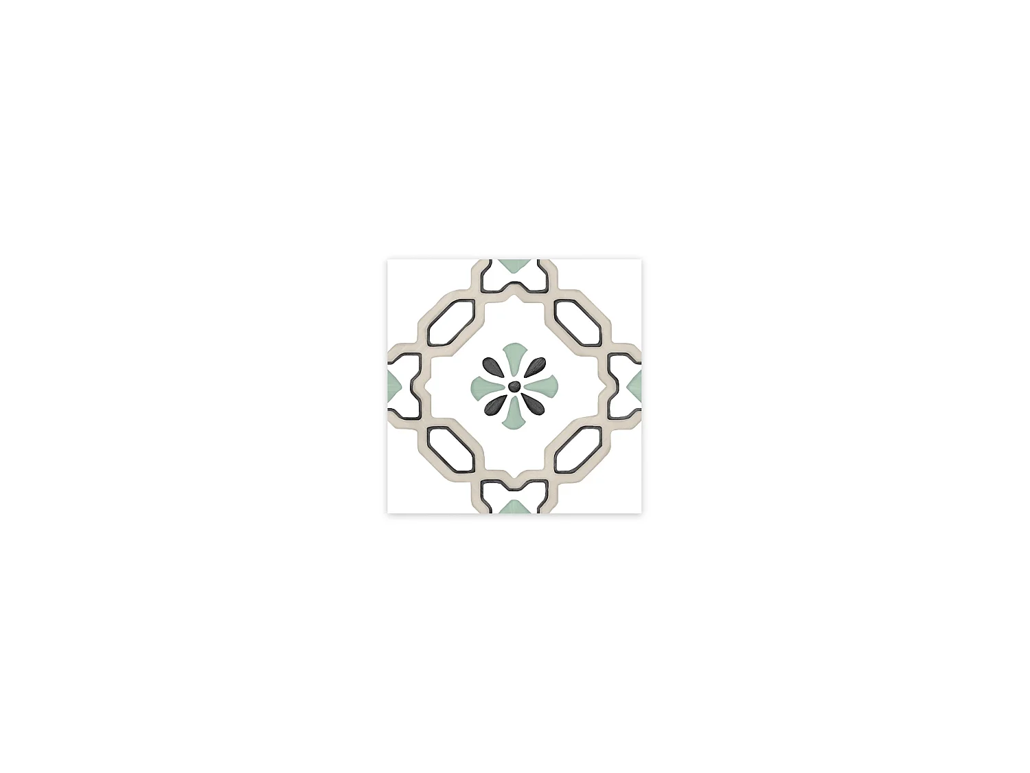 Carrelage effet Carreau ciment Marilis Beige 12,3x12,3x0,87 cm Tanerio - Sol et mur intérieur (vendu par carton de 0,51 m²) - RO'MA CARRELAGE