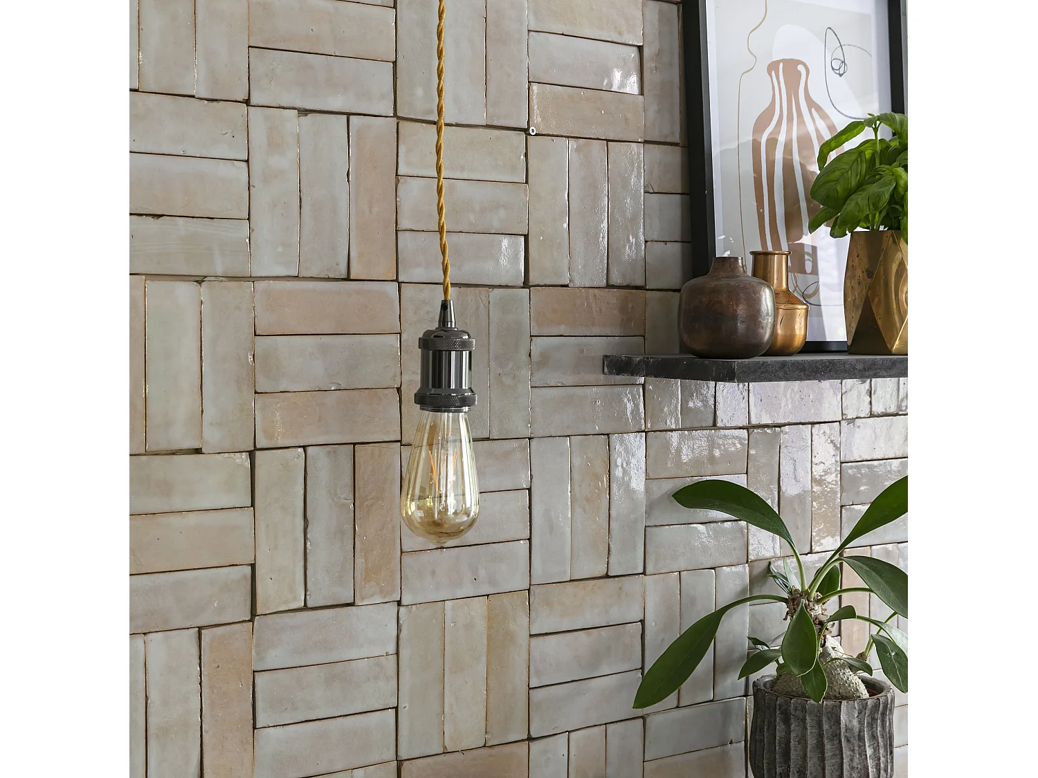 Carrelage Zellige Marocain Gris Beige 5x15 cm (vendu par 1 m²) - RO'MA NATURE