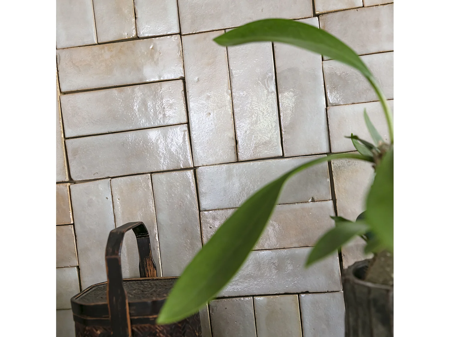 Carrelage Zellige Marocain Gris Beige 5x15 cm (vendu par 1 m²) - RO'MA NATURE