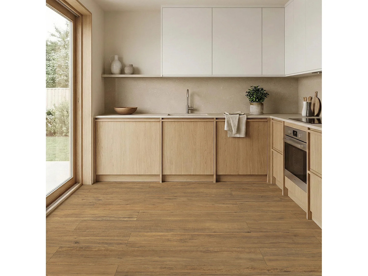Carrelage Vintage effet Parquet Bois Chêne Naturel 121x19,5x0,9 cm Virello - Sol et mur intérieur et Sol extérieur (vendu par carton de 0,94 m²) - RO'MA CARRELAGE