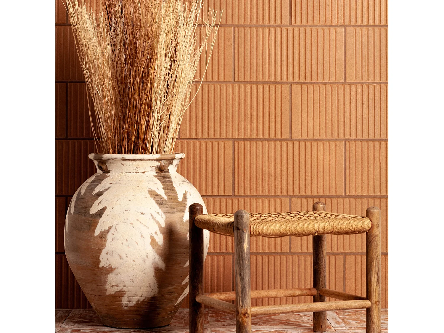 Carrelage Vintage effet Parquet Bois Blanc Vieilli Versailles 45x45x0,95 cm Virelno - Sol intérieur (vendu par carton de 1 m²) - RO'MA CARRELAGE