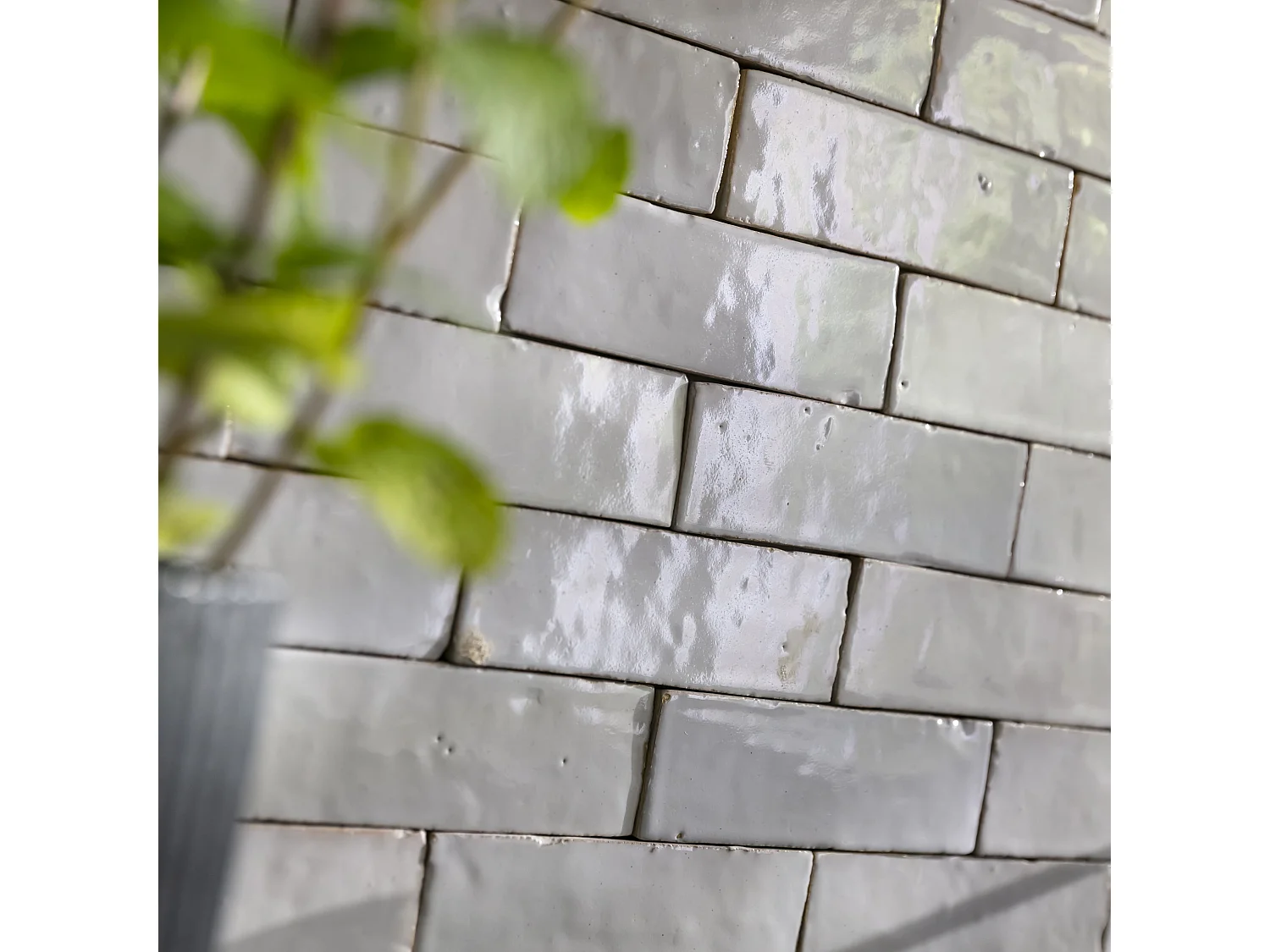 Carrelage Zellige Marocain Gris Cielo 5x15 cm (vendu par 1 m²) - RO'MA NATURE