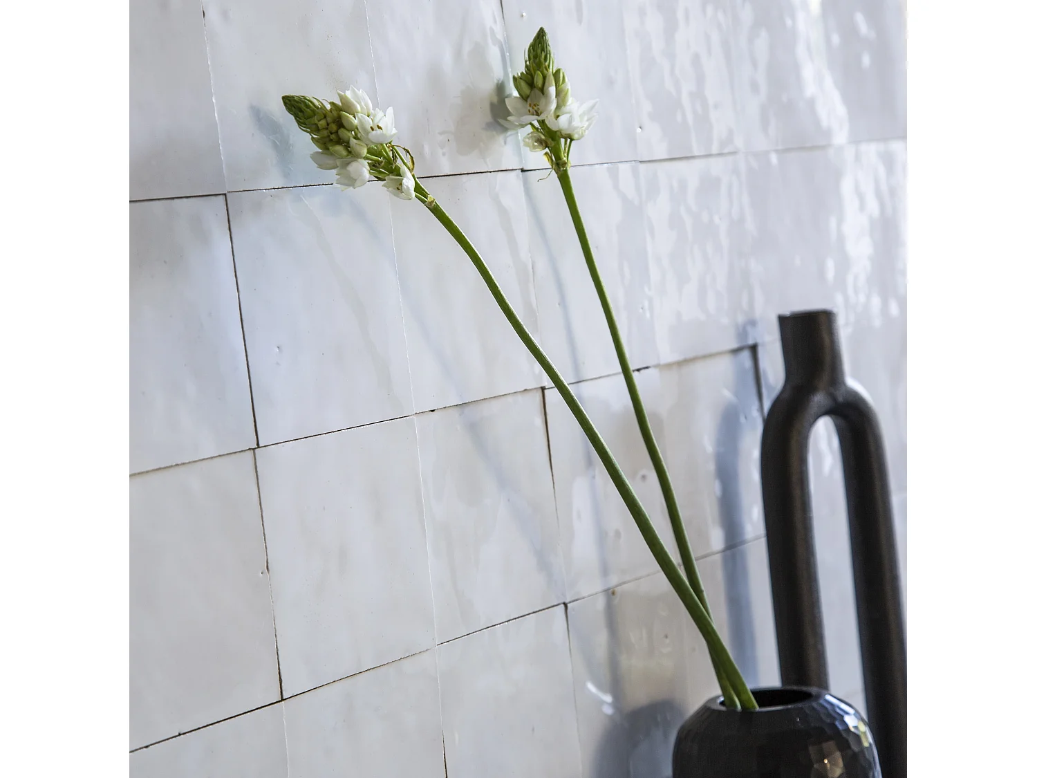Carrelage Zellige Marocain Blanc Neige 10x10 cm (vendu par 1 m²) - RO'MA NATURE