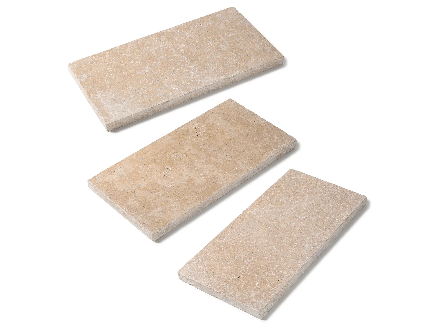 Margelle de piscine Pierre d'Egypte Beige 60x30x3 cm Bord Droit (à l'unité) - RO'MA NATURE
