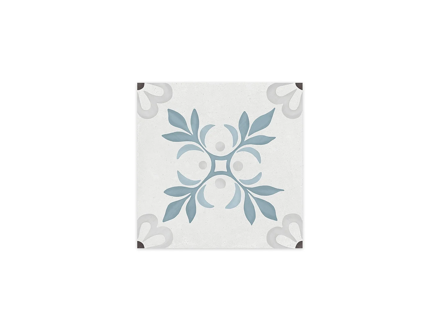 Carrelage effet Carreau ciment Roselis Bleu 22,3x22,3x0,9 cm Ventoril - Sol et mur intérieur (vendu par carton de 0,65 m²) - RO'MA CARRELAGE